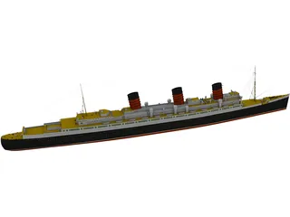 RMS Queen Mary 3D Model