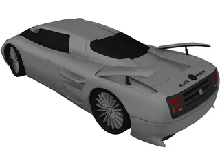 Black Widow F Concept 3D Model