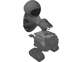 WALL-E and EVA 3D Model