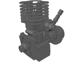 RC Motor Assembly 3D Model