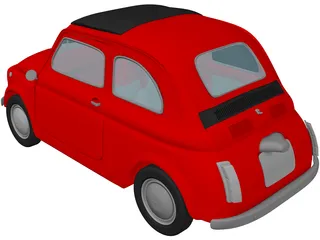 Fiat 500 3D Model