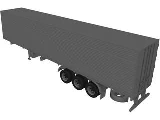 Reefer Trailer 3D Model