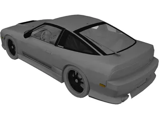 Nissan 200sx S13 Drift Spec 3D Model