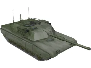 M1A1 US Army Tank 3D Model