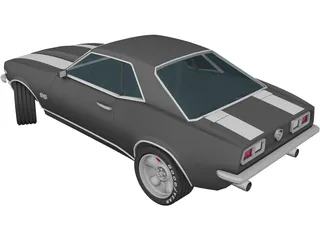 Chevrolet Camaro SS-350 V8 (1966) 3D Model