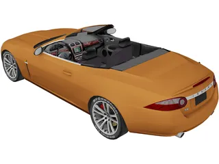 Jaguar XKR Convertible (2007) 3D Model