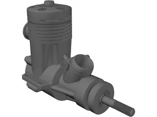 RC Engine Model 2cc 3D Model