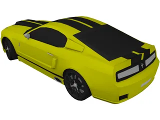 Ford Mustang GT500 Eleanor (2008) 3D Model