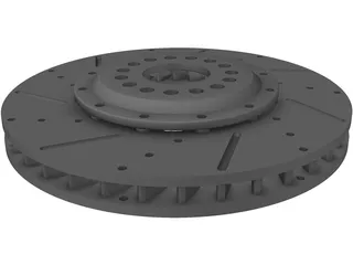 Brake Disc Fully Floating 3D Model