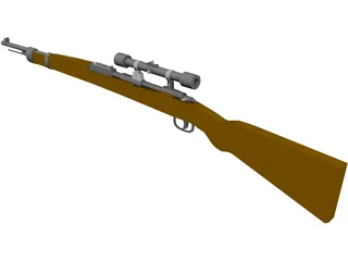 Karabiner 98k Scope 3D Model