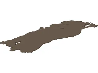 Map of Turkey 3D Model