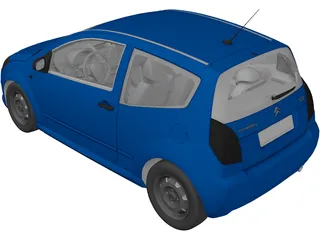 Citroen C2 3D Model