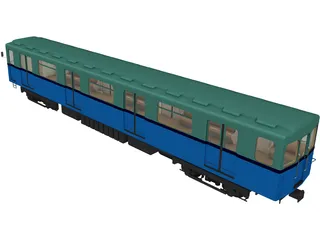 Underground Train Model EZ 3D Model