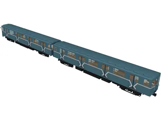 Underground Train Model 817MV 3D Model