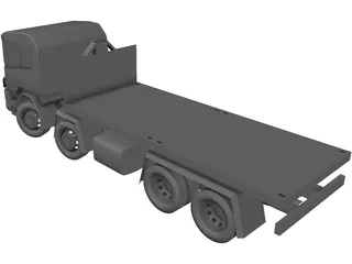 Scania 124 Military Protected 3D Model