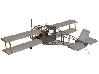 Biplane (1930) 3D Model