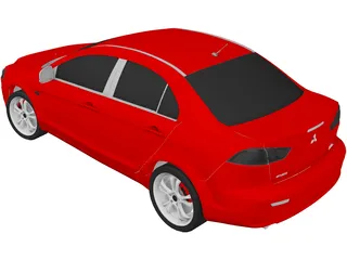 Mitsubishi Lancer (2008) 3D Model