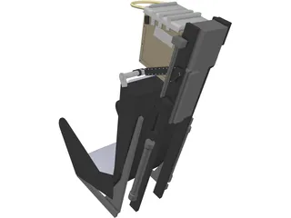 Martin Baker Mk2 Ejection Seat 3D Model
