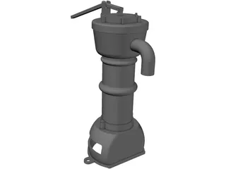 Water Hand Pump 3D Model