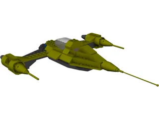 LEGO Naboo Starfighter N1 3D Model