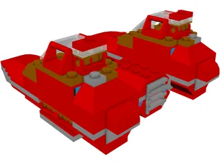 LEGO Twin Pod Cloud Car 3D Model