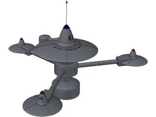 Star Trek Space Station K-7 TOS 3D Model