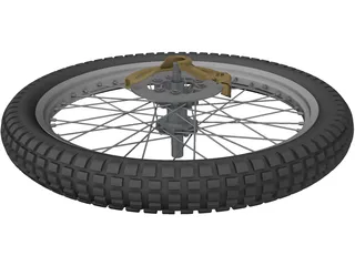 Wheel Bike Front 3D Model