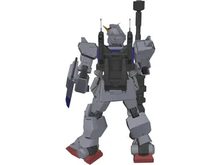 Gundam Ground Type 3D Model