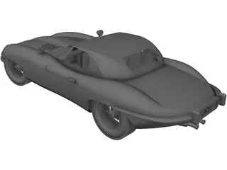 Jaguar E-Type (1960) 3D Model