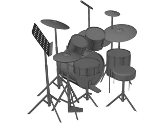 Drum Kit 3D Model