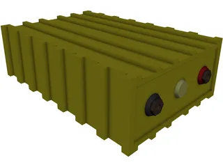 ThunderSky 100Ah Battery LiFeYPO4 3D Model