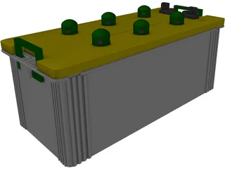 Acid Battery 3D Model