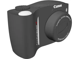 Canon SX120 IS Powershot 3D Model