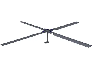 Rotor Heli Principal 3D Model