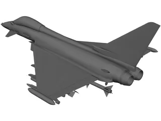 Eurofighter 2000 3D Model