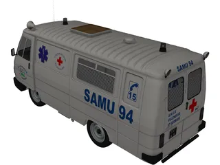 Ambulance Peugeot 3D Model