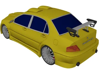 Mitsubishi Lancer Evo VII [Tuned] 3D Model