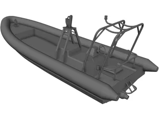 Offshore Rescue RIB 3D Model