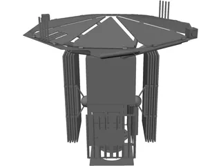 Satellite Deployed 3D Model