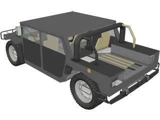 Hummer H1 SUV 3D Model