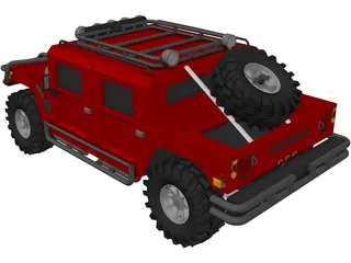 Hummer H1 SUV 3D Model