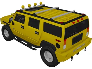 Hummer H2 Custom 3D Model