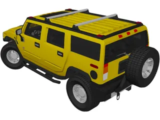 Hummer H2 3D Model