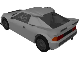 Ford RS200 Group B 3D Model