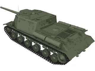 ISU-122 3D Model