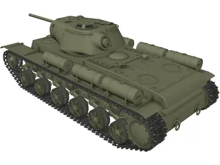 KV-1S 3D Model