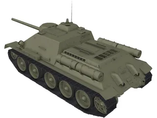 SU-85 3D Model