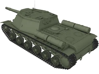 SU-152 3D Model