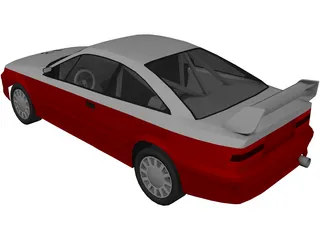 Opel Calibra Rally Car 3D Model