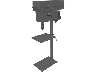 Electric Stand Drill 3D Model